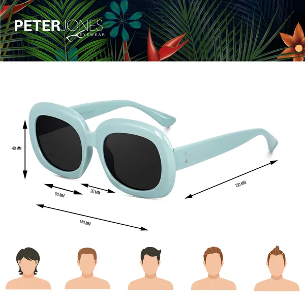 Green_Oversized_Square_UV/UB_Protected_Sunglasses_-_For_Women_(3364GR)
