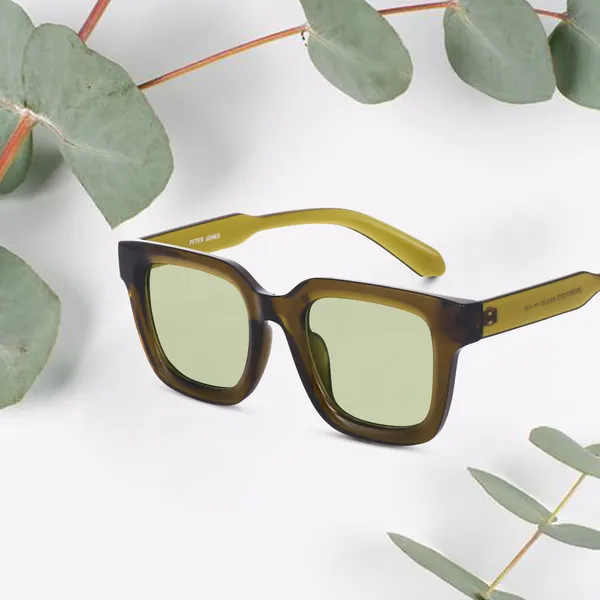Green_Large_Square_UV/UB_Protected_Sunglasses_(3803GR)_-_For_Unisex