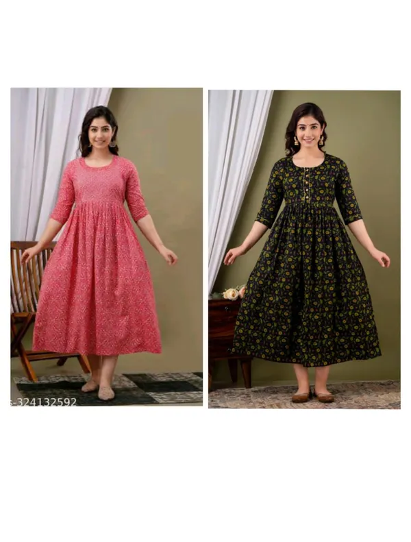 Green_chilli_Cotton_Printed_Maternity_And_Feeding_Kurti_Combo_Of_2