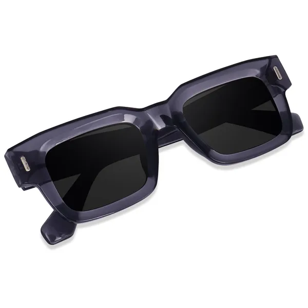Grey_Large_Square_UV/UB_Protected_Sunglasses_(3688BGT)_-_For_Unisex