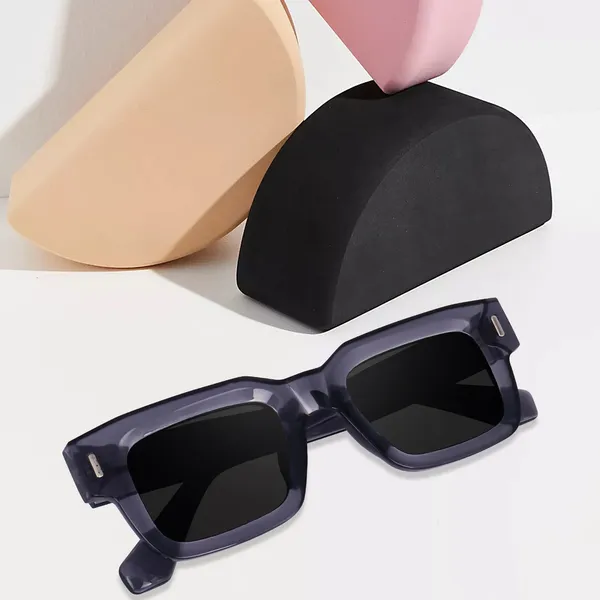 Grey_Large_Square_UV/UB_Protected_Sunglasses_(3688BGT)_-_For_Unisex