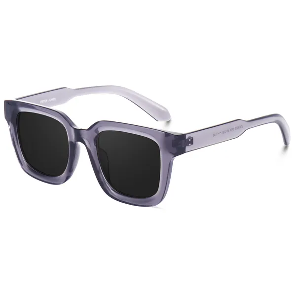Grey_Large_Square_UV/UB_Protected_Sunglasses_(3803GT)_-_For_Unisex