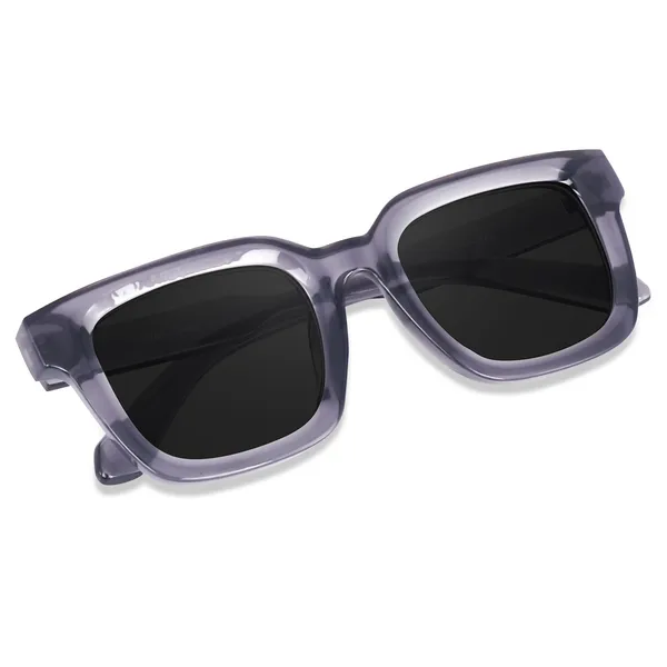 Grey_Large_Square_UV/UB_Protected_Sunglasses_(3803GT)_-_For_Unisex