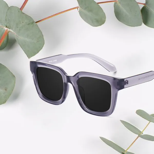 Grey_Large_Square_UV/UB_Protected_Sunglasses_(3803GT)_-_For_Unisex