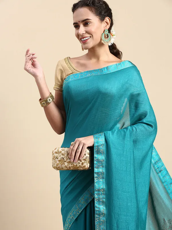 Vichitra_Silk__Saree_Fancy_Border_With_Swaroski_Diamond_Work