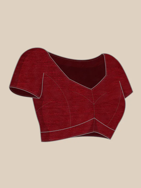 Maroon__Vichitra_Silk__Saree_Fancy_Border_With_Swaroski_Diamond_Work