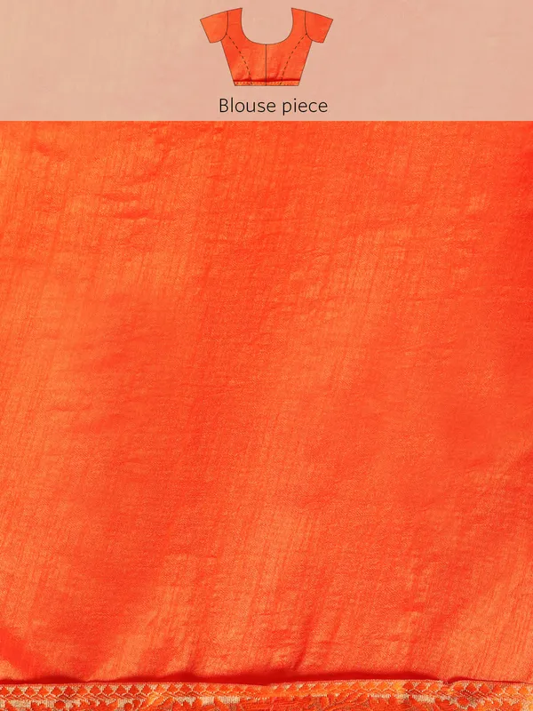 Orange_Vichitra_Silk__Saree_Fancy_Border_With_Swaroski_Diamond_Work