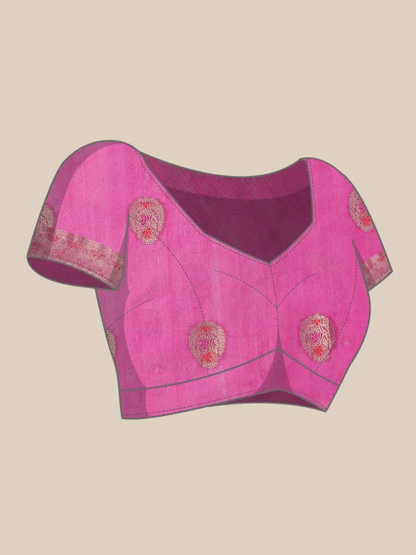 Morpich_Organza_Silk_Saree
