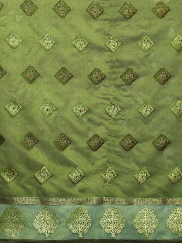 Mehendi_Organza_Silk_Saree
