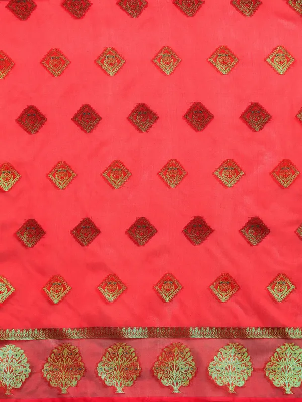 Red_Organza_Silk_Saree