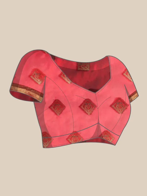 Red_Organza_Silk_Saree