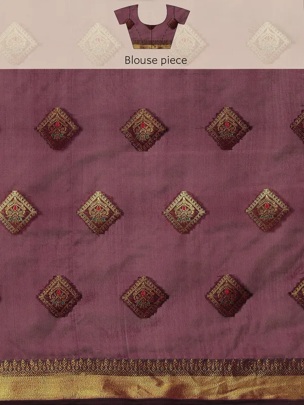 Wine_Organza_Silk_Saree