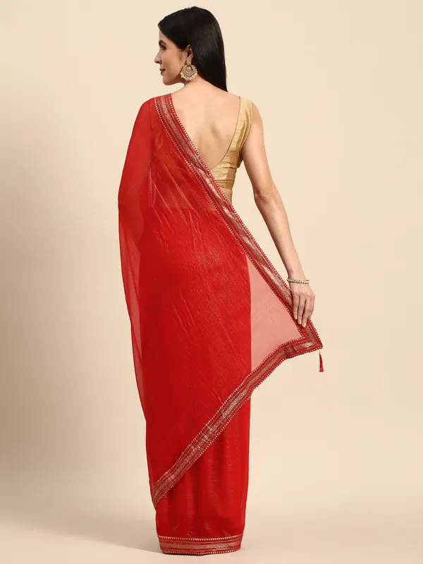 Indian_Women_Red_Chiffon_Georgette_Foil_Work