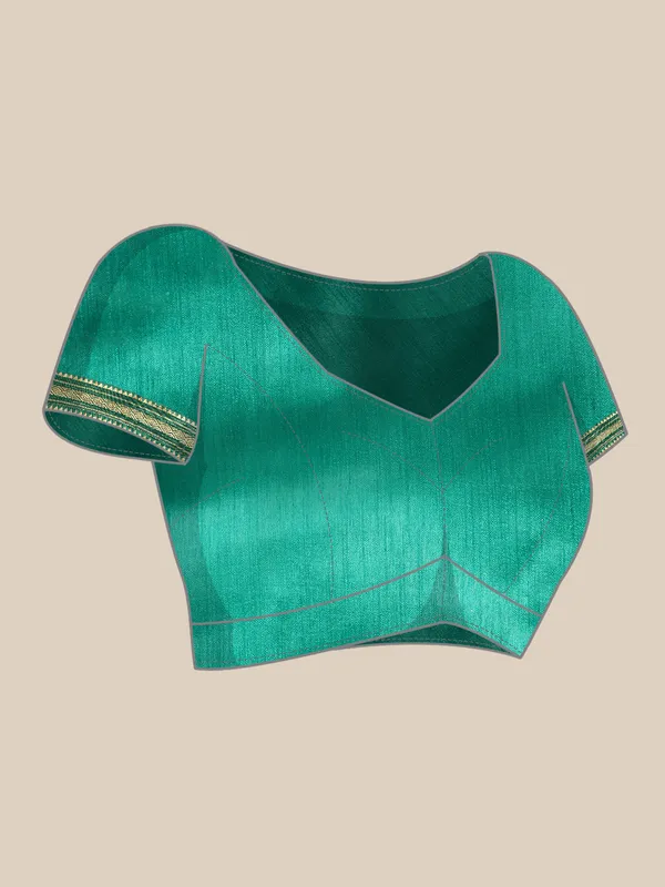 Indian_Women_Turquoise_Green_Chiffon_Georgette_Foil_Work