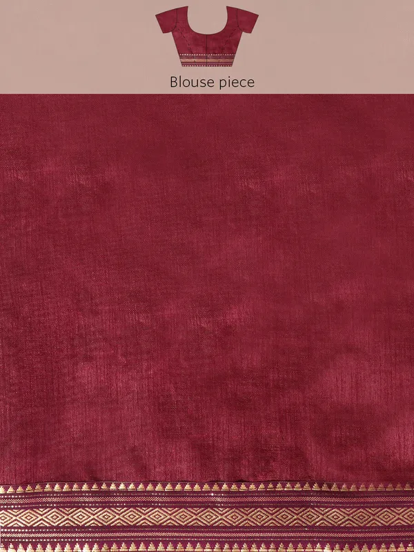 Indian_Women_Wine_Chiffon_Georgette_Foil_Work