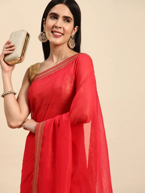 Indian_Women_Pink_Chiffon_Georgette_Foil_Work