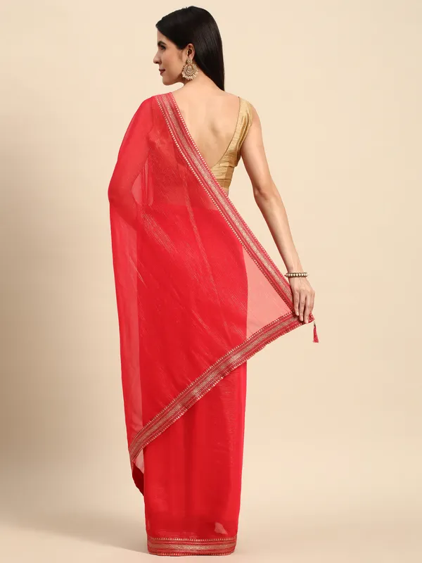 Indian_Women_Pink_Chiffon_Georgette_Foil_Work