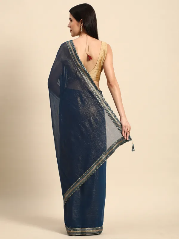 Indian_Women_Blue_Chiffon_Georgette_Foil_Work