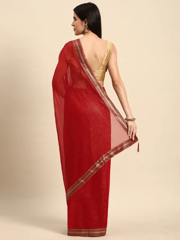 Indian_Women_Maroon_Chiffon_Georgette_Foil_Work