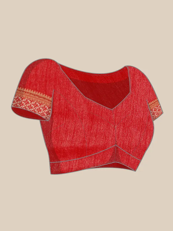 Red_Zomato_Bandhani_Foil_Work_Beautiful_Saree
