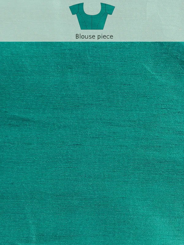 Turquoise_Green_Zomato_Bandhani_Foil_Work_Beautiful_Saree