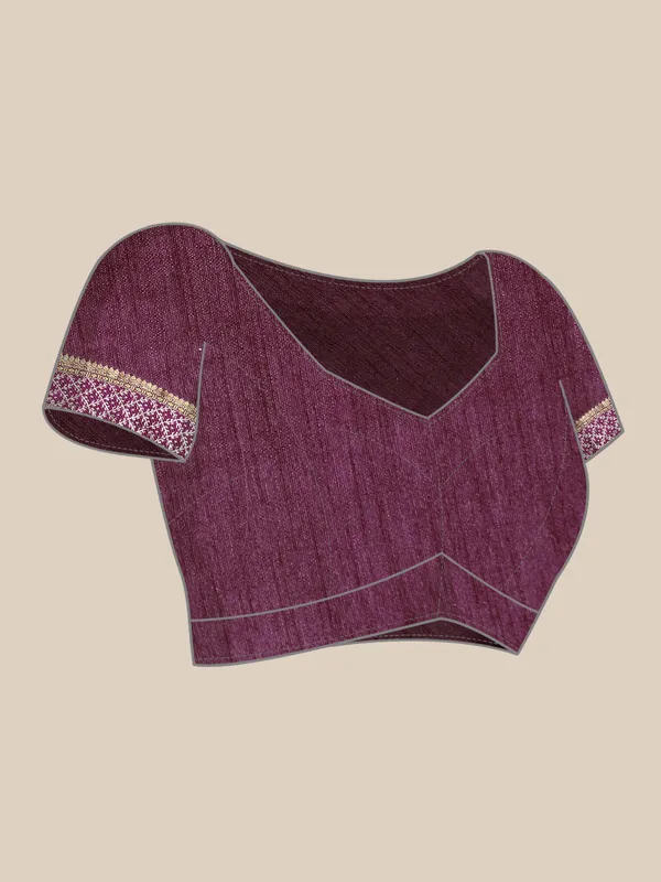 Purple_Zomato_Bandhani_Foil_Work_Beautiful_Saree