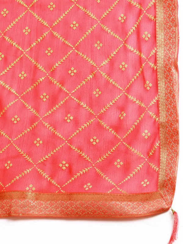 Pink_Zomato_Bandhani_Foil_Work_Beautiful_Saree