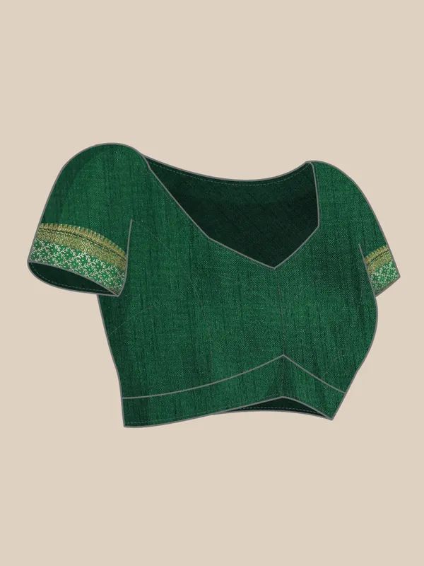 Green_Zomato_Bandhani_Foil_Work_Beautiful_Saree