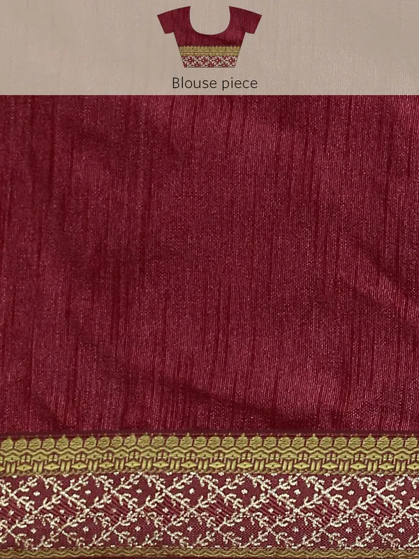 Maroon_Zomato_Bandhani_Foil_Work_Beautiful_Saree