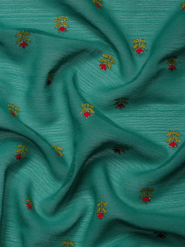 Turquoise_Green_Zomato_Foil_Work_Digital_Blouse__Beautiful_Saree