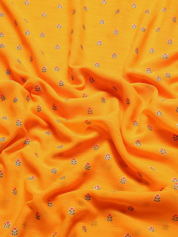 Orange_Zomato_Foil_Work_Digital_Blouse__Beautiful_Saree