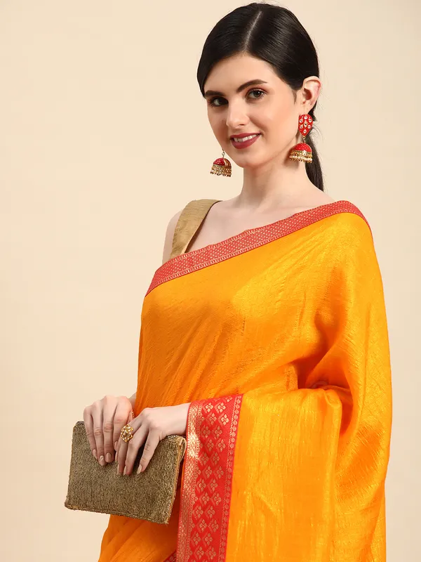 Indian_Women_Yellow_Vichitra_Silk_Fancy_Border