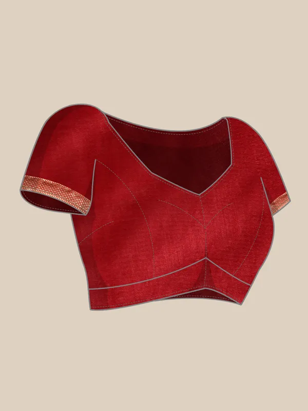 Indian_Women_Orange_Vichitra_Silk_Fancy_Border