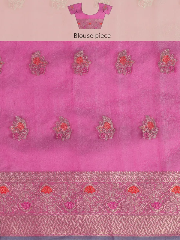 Rama_Organza_Silk_Saree