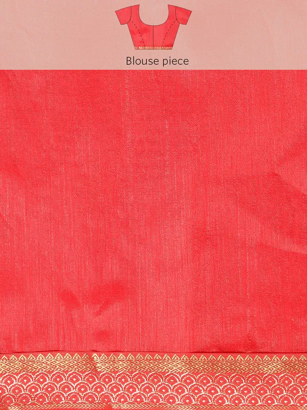Indian_Women_Red_Zomato_Full_Saree_Fancy_Border_with_bandhni_print_Beautiful_saree