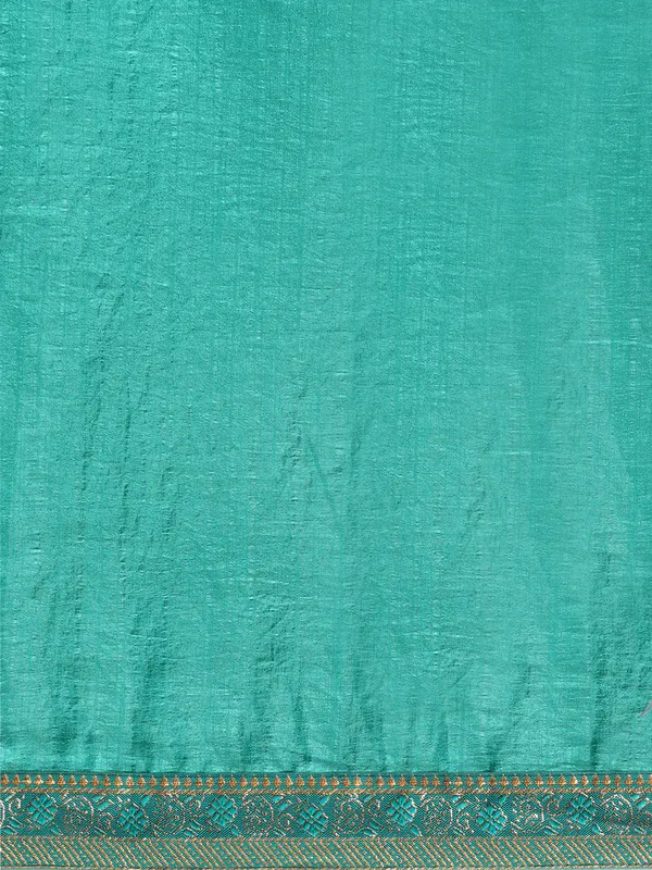 Vichitra_Silk_Full_Saree_Fancy_Border_With_Swaroski_Butta