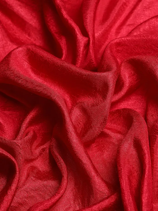 Vichitra_Silk_Full_Saree_Fancy_Border_With_Swaroski_Butta