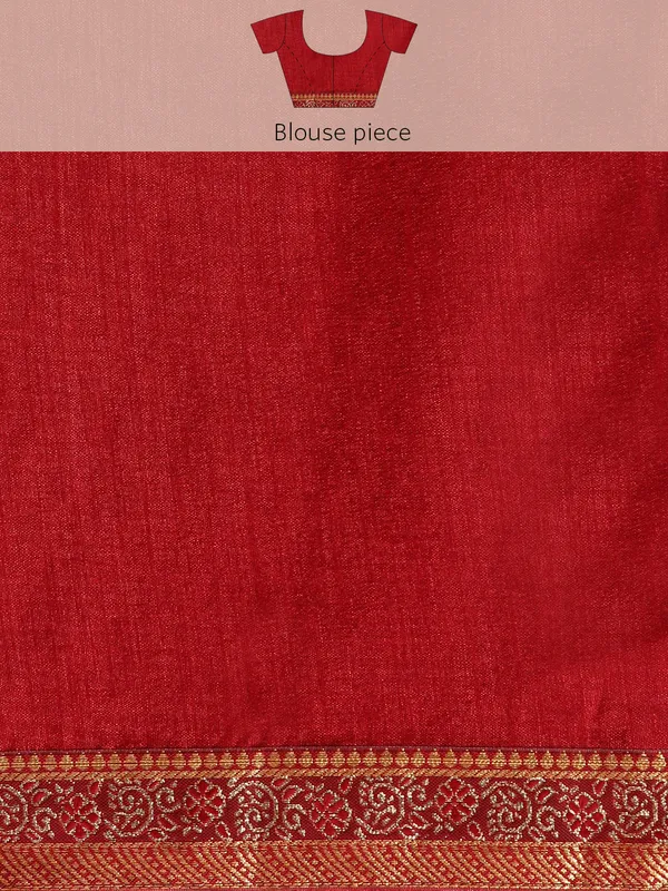 Vichitra_Silk_Full_Saree_Fancy_Border_With_Swaroski_Butta