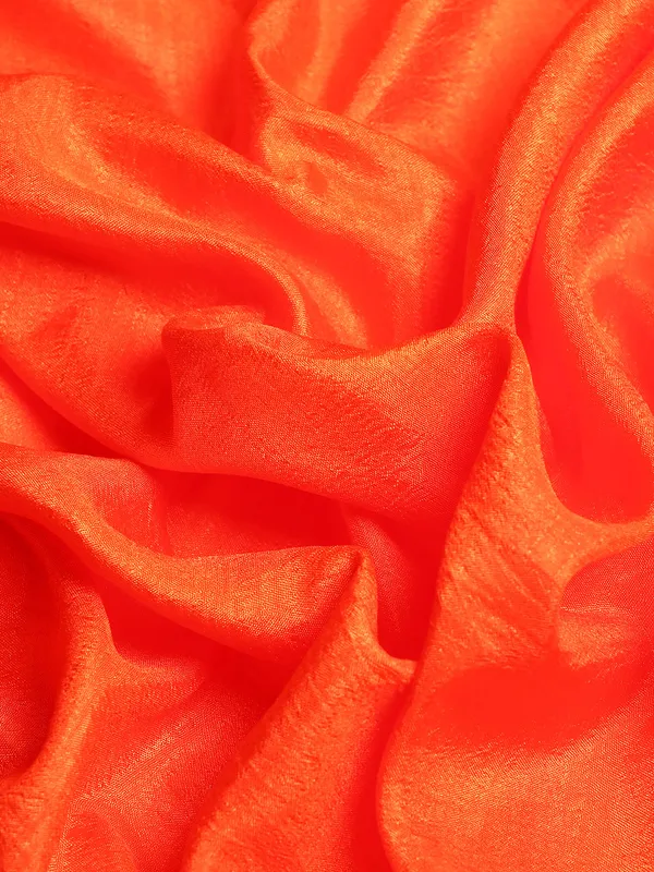 Vichitra_Silk_Full_Saree_Fancy_Border_With_Swaroski_Butta