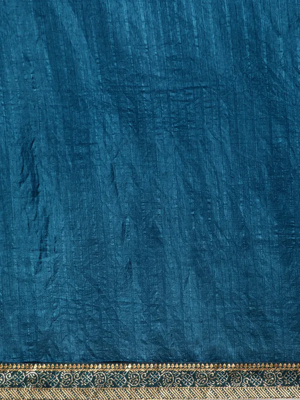 Vichitra_Silk_Full_Saree_Fancy_Border_With_Swaroski_Butta