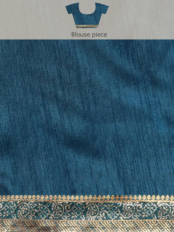 Vichitra_Silk_Full_Saree_Fancy_Border_With_Swaroski_Butta