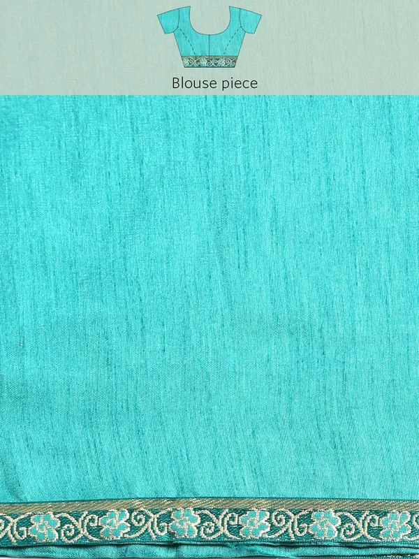 Green__Zomato__Saree_Fancy_Border_With_Foil_Print
