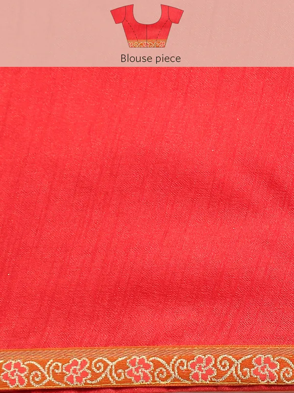 Orange_Zomato__Saree_Fancy_Border_With_Foil_Print