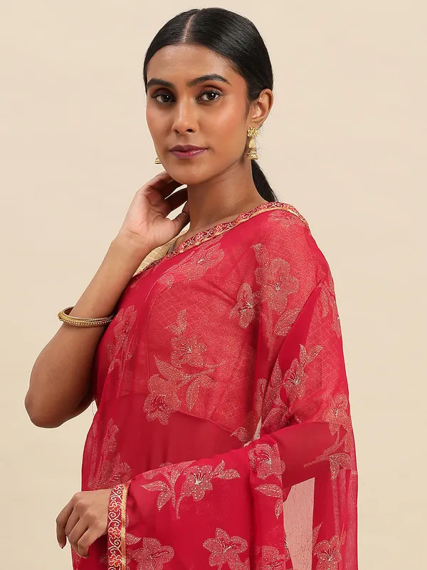 Brown_Zomato__Saree_Fancy_Border_With_Foil_Print