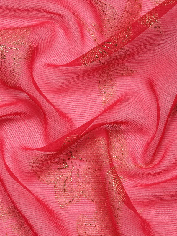 Pink_Zomato__Saree_Fancy_Border_With_Foil_Print
