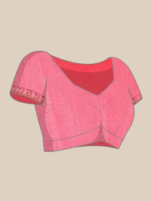 Pink_Zomato__Saree_Fancy_Border_With_Foil_Print