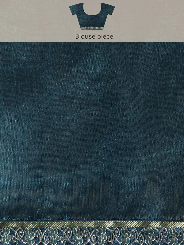 Blue_Zomato__Saree_Fancy_Border_With_Foil_Print