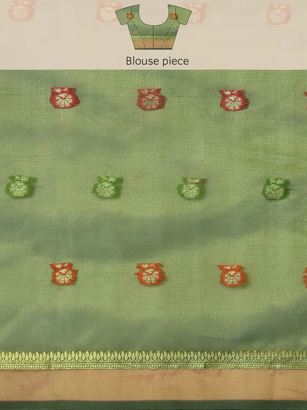 Mehendi_Organza_Silk_Saree