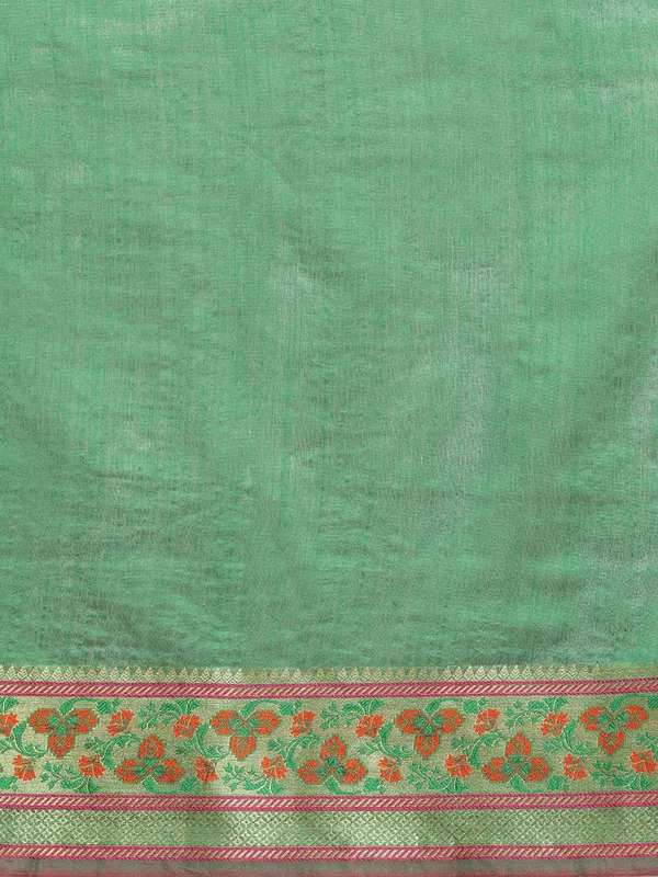 Green_Cotton_Silk_Saree