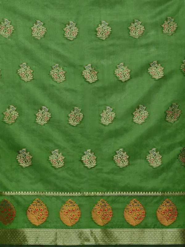 Mehendi_Organza_Silk_Saree